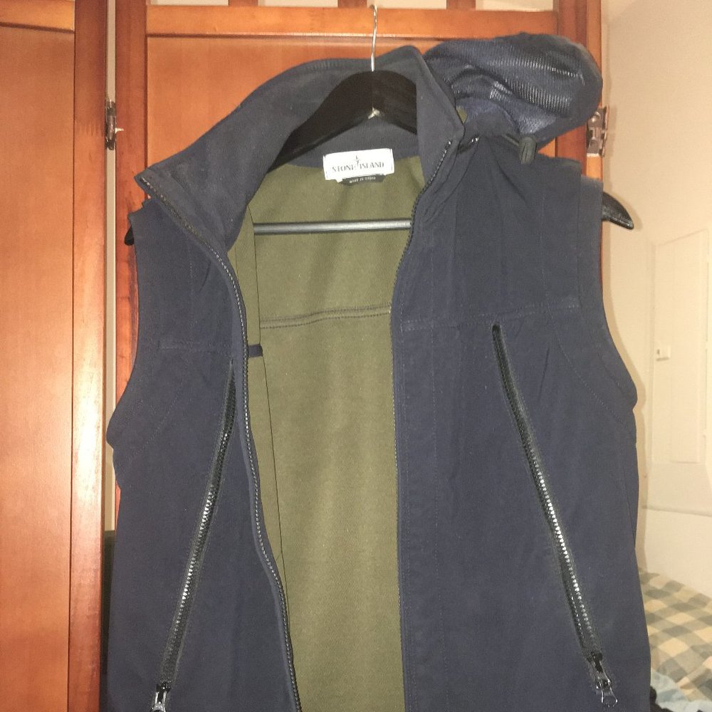 Stone Island Soft shell hooded Vest